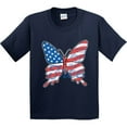 thumbnail image 3 of Inktastic Patriotic Butterfly Youth T-Shirt, 3 of 5