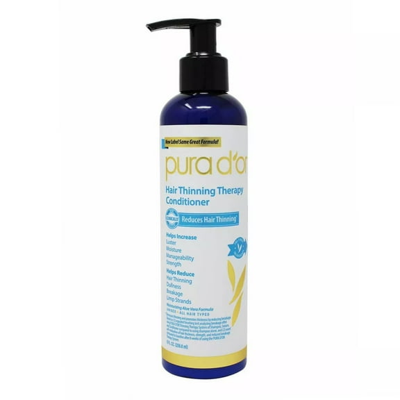 Pura D Or Hair Thinning Therapy Conditioner, 8 Oz..