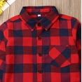 thumbnail image 5 of Toddler Baby Girl Christmas Outfits Long Sleeve Red Buffalo Plaid Shirt Top Skirt Tutu Dress Fall Winter Clothes, 5 of 7