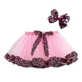 thumbnail image 2 of LYHaoo Girls Tutu Skirt With Heart Print Bowknot Party Dress Layered Short Skirt For Toddler Kids Girls Summer Skirts,Sizes 4-6 Years, 2 of 5