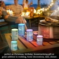 thumbnail image 4 of Yayeee Flameless Candles with Remote Flickering Battery Operated Multi Color Changing, Blue Sea, 4 of 7