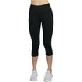 thumbnail image 1 of Pantalones deportivos de compresión Reebok Align High Rise Capri para mujer, negro, mediano, 1 of 3