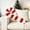 A, variant on Soft Red and White Candy Cane Shaped Throw Pillow - Plush Christmas Decorative Cushion for Living Room or Bedroom