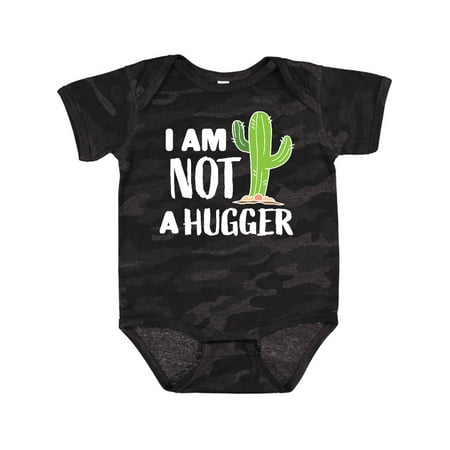 

Inktastic I am Not a Hugger with Cactus Gift Baby Boy or Baby Girl Bodysuit