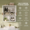 thumbnail image 3 of Gabinete de Baño con Almacenamiento, Organizador para Toallas y Cosméticos Pinmoco B-BWHT, 3 of 7