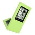 thumbnail image 6 of Weather Forcast Clock Solar Battery Powered Square LCD Display Timing Digital Temperature Humidity Meter for Home School Office Green, 6 of 8