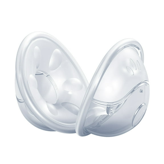 Nuoxin 2Pcs Breast Shells Comfortable Nursing Cups No Wasted Silicone Milk Collectors for Sore Nipple Milk Saver