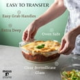 thumbnail image 4 of Moss & Stone 3 Piece Glass Casserole Set with Glass Lids, Baking Dish Set, 4 of 9