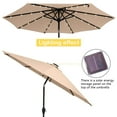 thumbnail image 6 of AIJIA 9FT Umbrella Outdoor Patio Umbrella with Solar Lights, Patio Table Umbrella, Wind Resistant, Waterproof, Fade-Resistant, Sunshade, 6 of 9