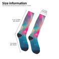 thumbnail image 2 of Sikiie Colorful Lightbulb Abstract Knee Socks, High Socks Long Stretchy Sock Women Knee High Stocking, Long Socks for Women, 2 of 6