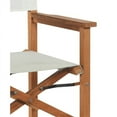 thumbnail image 5 of Home Square 26" Teak Patio Counter Stool in White Dura Sling - Set of 3, 5 of 5