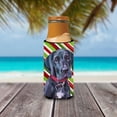 thumbnail image 3 of Black Great Dane Puppy Candy Cane Holiday Christmas Ultra Hugger for slim cans, 3 of 6