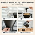 8Cup Drip Coffee Maker, Maestri House Coffee Brewer with Keep Warm