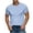 Light Blue, variant on Cmfcve Round Neck T-shirts for Men Elastic Breathable Tee Tops Short Sleeve Pullover Sports T-shirt