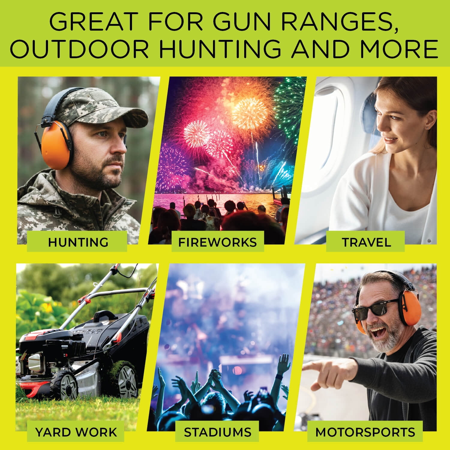 Etymotic Passive Adult Low Profile Foldable Shooting Hearing Protection, Orange