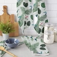thumbnail image 2 of Tropical Leaves Bird Kitchen Towel Bathroom Hand Towel Kitchen Dishcloth Water Absorption Household Cleaning Cloth, 2 of 7