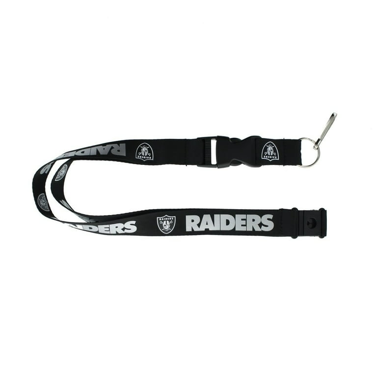 NFL Oakland Raiders Lanyard - Black/Silver