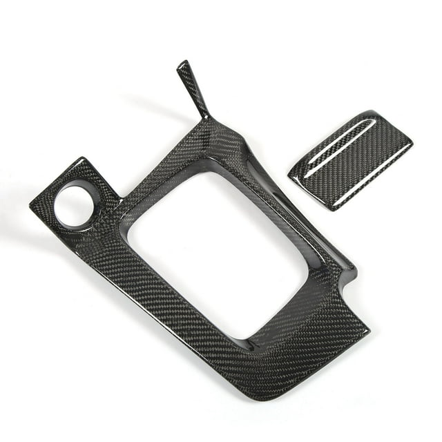 Shifter Panel Cover, Epoxy Coating Real Carbon Fiber Gear Panel Trim Protector For RHD Vehicle