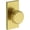 Lifetime Satin Brass, variant on Baldwin HDVASCFR044 Vashon Non-Turning One-Sided Dummy Door Knob - Brass