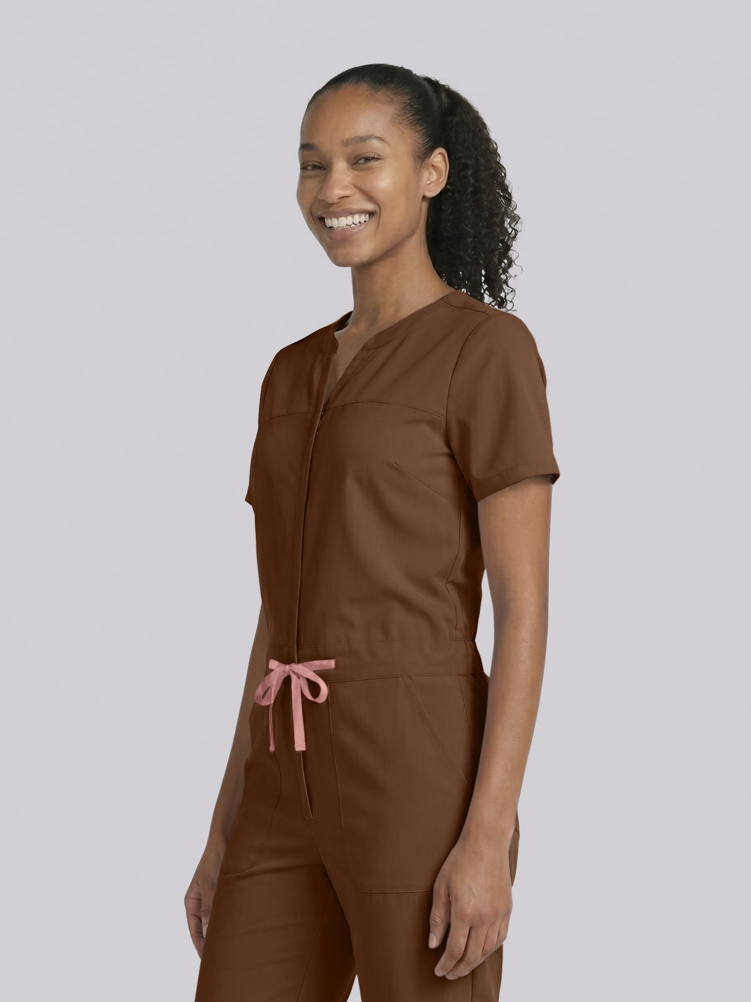 Scrubstar Ultimate Women’s Antimicrobial Drawstring Straight Leg Scrub Jumpsuit, Sizes XS–2XL