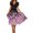 Pink, variant on Ketyyh-chn99 Ladies Summer Dresses Plus Size Sun Dress Dresses for Women Rompers Sleeve Ruffle Shorts Mini Dress GN1,2XL