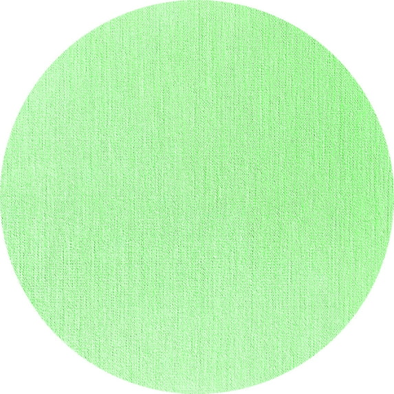 Ahgly Company Indoor Round Oriental Green Industrial Area Rugs, 4' Round