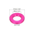 thumbnail image 2 of 50pcs M8 Flat Washer Aluminum Gasket Anodized Countersunk Washer,Hole Dia 8mm/0.31 Round Washers,(Rose Red), 2 of 6