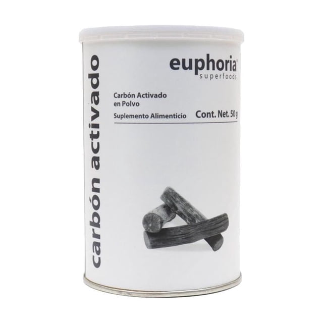 Carbón Vegetal Activado Euphoria Superfoods En polvo 50g