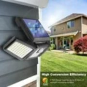 WERCHTAY 2 Pack LED Motion Sensor Solar Lights ,Outdoor IP65 Waterproof Security Lamp
