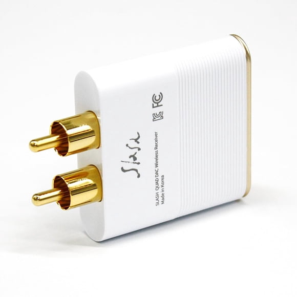 SLASH3 Bluetooth DAC Receiver | ESS ES9219 Quad DAC, 130dB SNR | LDAC, aptX HD/Adaptive High-Res Adapter | Direct RCA Plug Upgrade for Vintage Home S