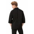 thumbnail image 4 of Chef Works Men's Morocco Chef Coat, Three-Quarter Sleeve Chef Jacket with Pockets, Medium, Black, 4 of 6