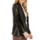 thumbnail image 2 of Blazer vinipiel color Negro AMAD Casual para mujer talla S, 2 of 5