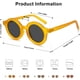 thumbnail image 3 of Bonitas gafas de sol polarizadas redondas para niños, niñas y niños, con protección UV400, para vacaciones en la playa., 3 of 5