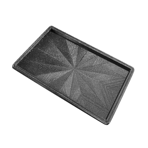 Bandeja práctica de escritorio con llave negra de 3,3 x 2,1 x 0,1 pulgadas, organizador con soporte de exhibición para Aluminio