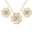 Yellow Gold, variant on Cate & Chloe Alexis 18k White Gold Plated Flower Jewelry Set with Swarovski Crystals Gift for Women
