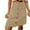 Khaki, variant on Arlun Womens Corduroy Mini Skirts Fall Winter High Waisted Button down A-Line Skirts with Pockets Soft Comfortable Solid Color Short Skirt White XL