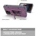 thumbnail image 4 of ArmadilloTek Vanguard Case Compatible with iPhone 12 / iPhone 12 Pro (6.1 inches) Military Grade Full-Body Rugged with Built-in Screen Protector and Kickstand - Purple, 4 of 4