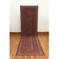 thumbnail image 4 of Casavani Handblock Printed Cotton Farmhouse Living Room Area Rug Home Decor Kilim Rug, Brown 12x15 feet, 4 of 7