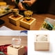 thumbnail image 3 of 2 Cajas de Madera para Sake de Estilo Japonés, de 8,2 cm de X 5,6 cm de Alto. Incluye Copa de Vino., 3 of 5