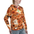 thumbnail image 6 of Sikiie Halloween 2 Women's Casual Hoodies Long Sleeve Lightweight Pullover Tops Loose Sweatshirt-Small, 6 of 7