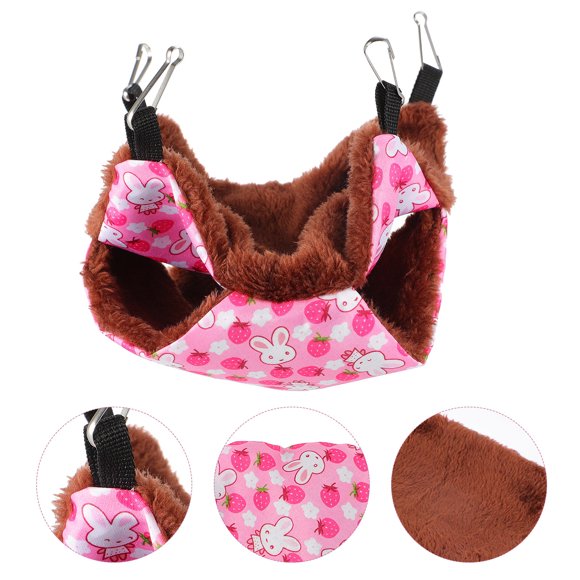 COOPHYA 1Pack Thicken Plush Hanging Nest for Sugar Glider and Squirrel