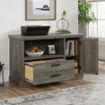 thumbnail image 2 of Sauder Aspen Post Engineered Wood Credenza in Pebble Pine/Brown, 2 of 13