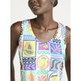 thumbnail image 2 of Joyspun Women's Printed Tank Top and Shorts Pajama Set, 2-Piece, Sizes XS-3X, 2 of 6