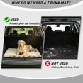 thumbnail image 4 of Jeiento Bucket Highland Cow Sunflower Car Cargo Mat Universal Fit Trunk Pad Western Farm Pattern For Road Trip Camping Daily Use, 4 of 7