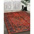 thumbnail image 2 of Ahgly Company Indoor Rectangle Traditional Chestnut Brown Persian Area Rugs, 8' x 10', 2 of 6