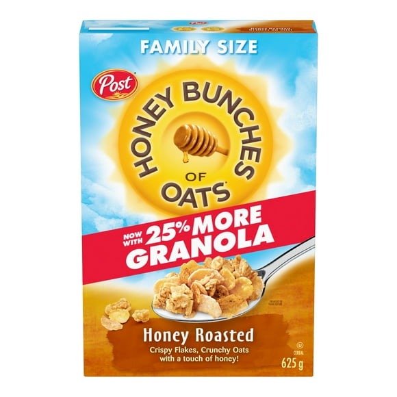 Post Honey Bunches of Oats Honey Roasted Cereal, Family Size, 625 g