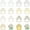 32x29mm, variant on 1Box 12Pcs 304 Stainless Steel Open Back Bezel Pendants Ring Circle Shape Manual Polishing Stainless Steel Color 30.5x28x2.5mm Hole: 2mm