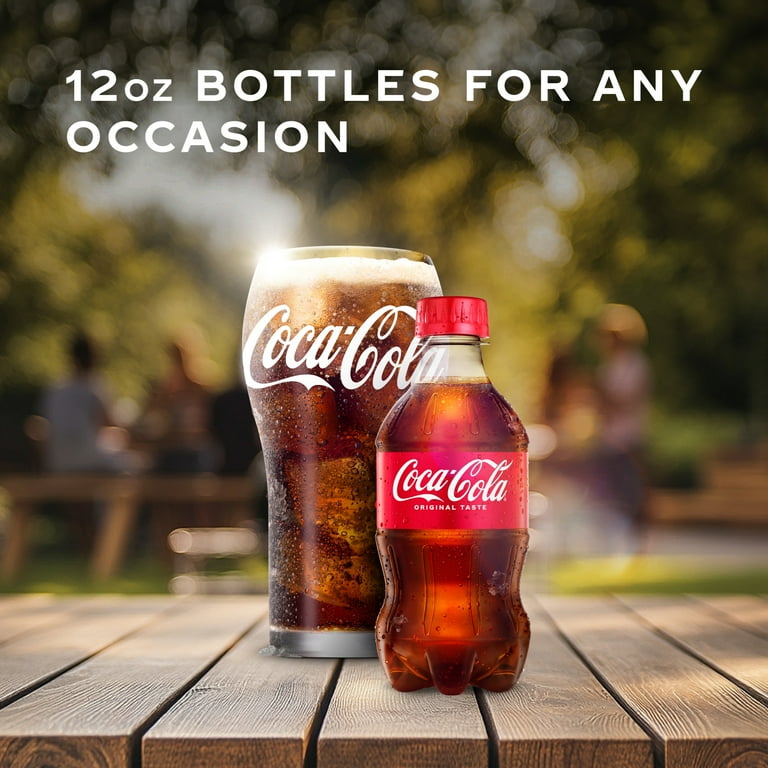 Coca-Cola, Soda, 12 fl oz Bottles, 24 pack, Original Taste