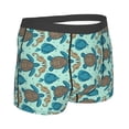 thumbnail image 2 of KLL Turtles And Seahorses Men's Cotton Boxer Briefs Underwear-Large, 2 of 8