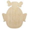 thumbnail image 1 of Orc Female Character Face Wood Shape Unfinished Piece Cutout Craft DIY Projects - 4.70 Inch Size - 1/8 Inch Thick, 1 of 7